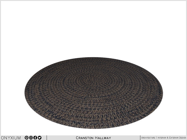 Sims 4 — Cranston Rug by Onyxium — Onyxium@TSR Design Workshop Hallway Collection | Belong To The 2023 Year