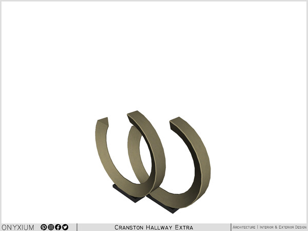 Sims 4 — Cranston Decor With Crescent Shape by Onyxium — Onyxium@TSR Design Workshop Hallway Collection | Belong To The
