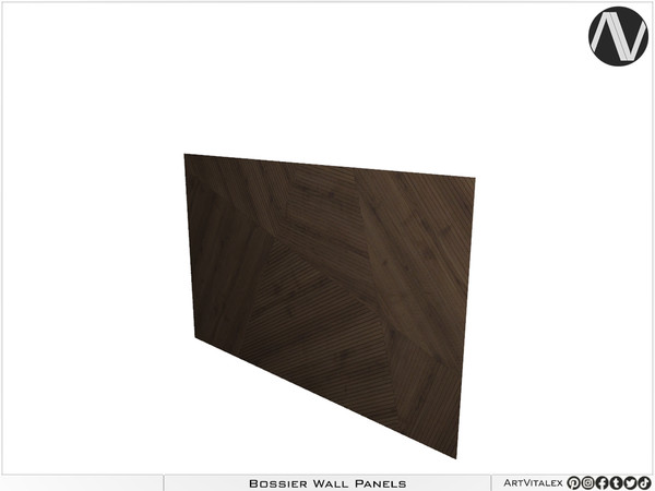 Sims 4 — Bossier Asymmetrical Directional Wall Panel Medium by ArtVitalex — Decorative Collection | All rights reserved |