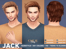 Sims 4 — Jack Hairstyle by Casual_Sims — masculine, straight, wavy, wave, curl, casual, fringe, modern, bangs 50+ colors