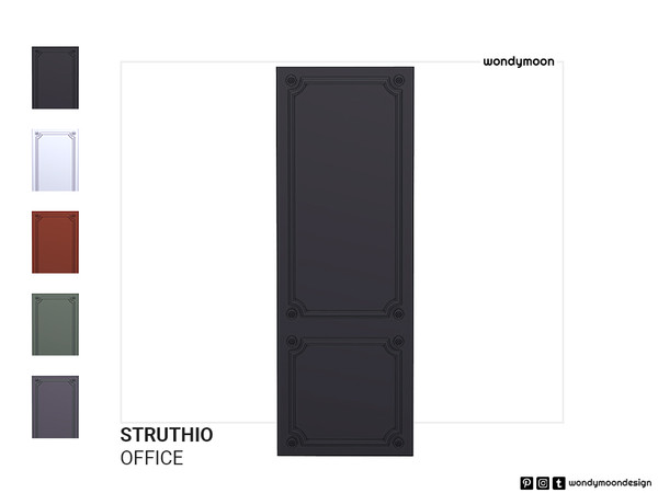 Sims 4 — Struthio Wall Panel by wondymoon — Struthio Office - Wall Panel Wondymoon Sims 4 Creations | 2023
