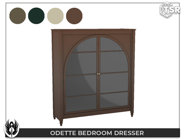 Sims 4 — Odette Bedroom Dresser by nemesis_im — Dresser from Odette Bedroom Set - 4 Colors - Base Game Compatible