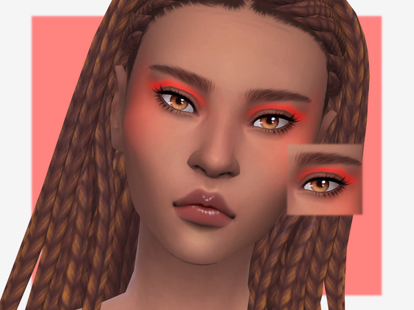 Sims 4 — Scorching Sun Eyeshadow by Sagittariah — base game compatible 6 swatches properly tagged enabled for all occults