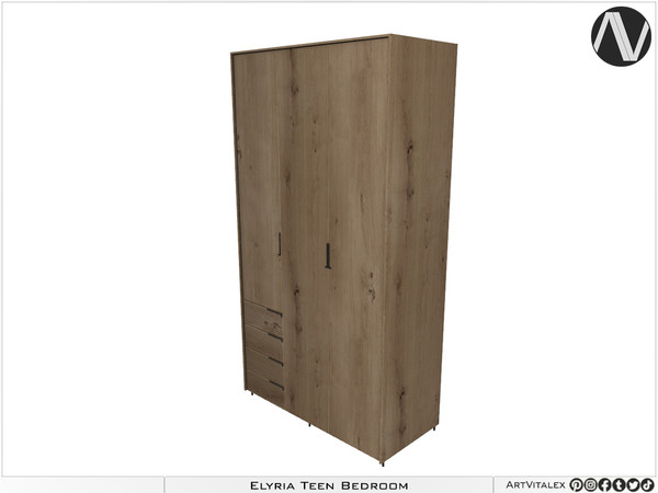 Sims 4 — Elyria Wardrobe by ArtVitalex — Bedroom Collection | All rights reserved | Belong to 2023 ArtVitalex@TSR -