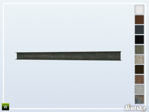 Sims 4 — Milton Universal H Beam C by Mutske — Set of construction items like windows, beams column and a lot more. Make