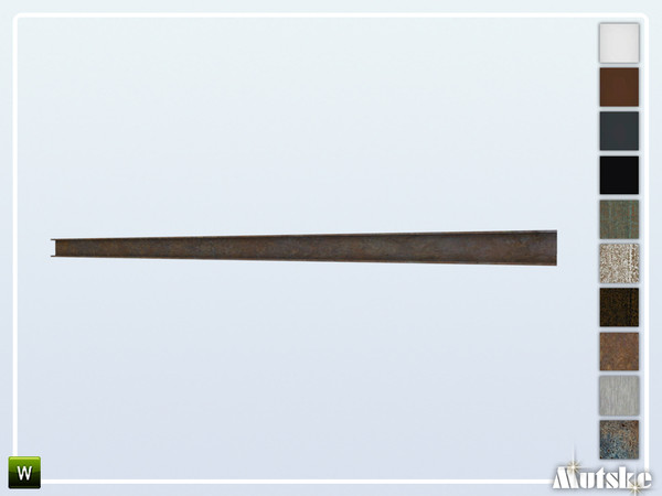 Sims 4 — Milton Universal H Beam E by Mutske — Set of construction items like windows, beams column and a lot more. Make