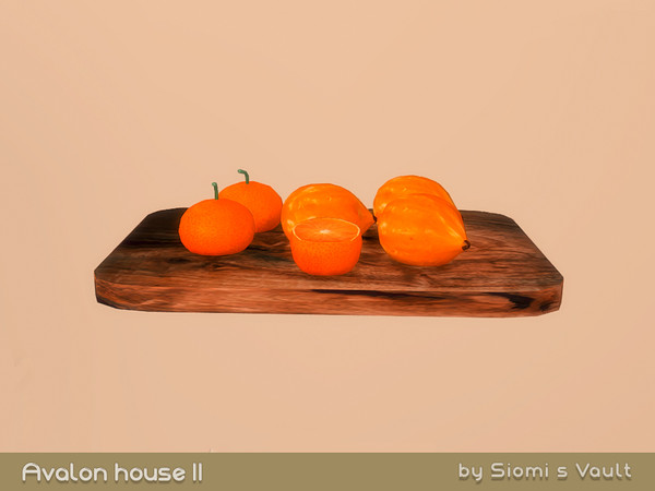 Sims 4 — Avalon House II -Tray Fruits by siomisvault — And I'm going to keep saying this because fruits make the rooms