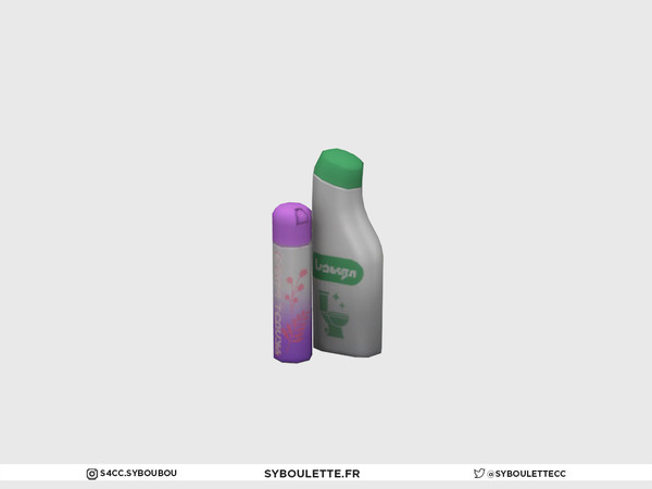 Sims 4 — Life Bathroom - Toilet deodorant by Syboubou — Clutter deodorant and cleaning product for the toilet