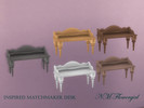 Sims 4 — Inspired Matchmaker Desk 2 by nmflowergirl — I prefer rooms with woods colors that match so I created Inspired