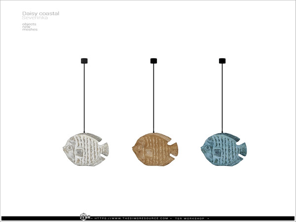 Sims 4 — Daisy - ceiling decor Fish by Severinka_ — Ceiling decor Fish From the set 'Daisy coastal outdoor Pt.II' Build /