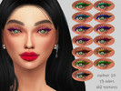 Sims 4 — MELDEANNE - EYELINER #25 by MELDEANNE — - Makeup Category - Eyeliner - 13 Colors - HQ Compatible - HQ Textures -