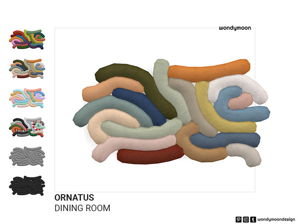 Sims 4 — Ornatus Wall Art by wondymoon — Ornatus Dining Room - Wall Art Wondymoon Sims 4 Creations | 2023