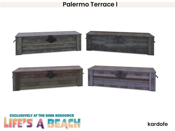 Sims 4 — Life's a Beach_kardofe_Palermo Terrace_CoffeeTable by kardofe — Furniture, pergola and decorative objects to
