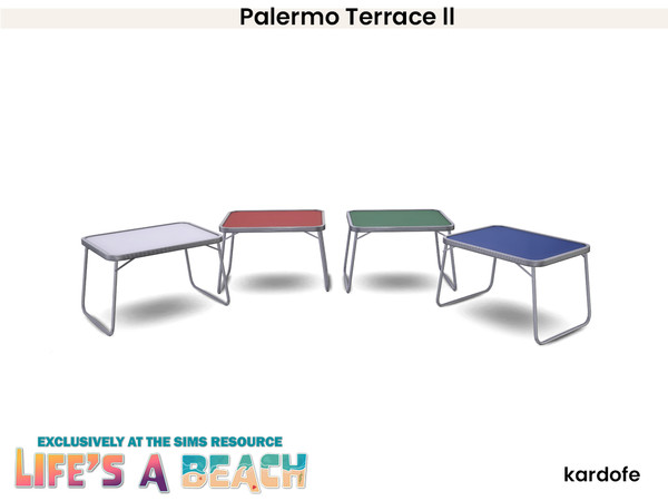 Sims 4 — Life's a Beach_kardofe_Palermo Terrace_Side table by kardofe — Set of objects to recreate a nice and pleasant
