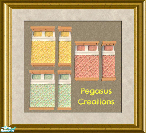 Sims 2 — Grandma's House Bedding by pegasussims — This is the Bedding you would see if you visited Grandma. It is cute