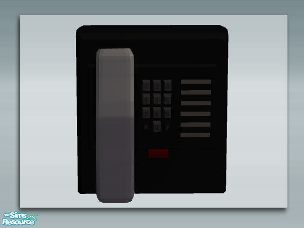 Sims 2 — Wall Phone Handset - Mesh by Shakeshaft — Part of a new phone mesh set, set includes the Phone Base Meshes and