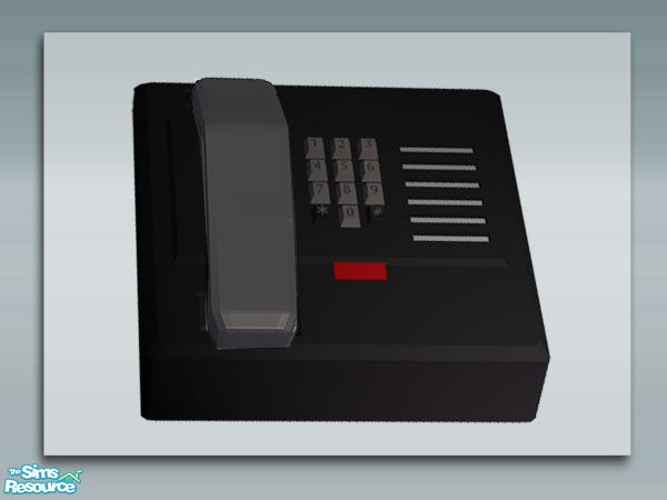 Sims 2 — Table Phone Handset - Mesh  by Shakeshaft — Part of a new phone mesh set, set includes the Phone Base Meshes and
