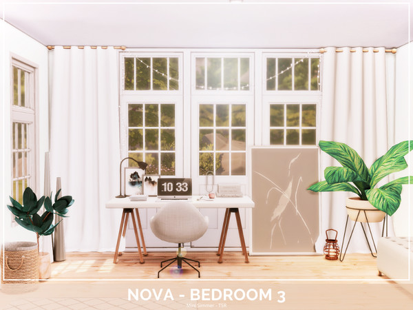 Sims 4 — Nova Bedroom 3 - TSR Only CC by Mini_Simmer — Room type: Bedroom