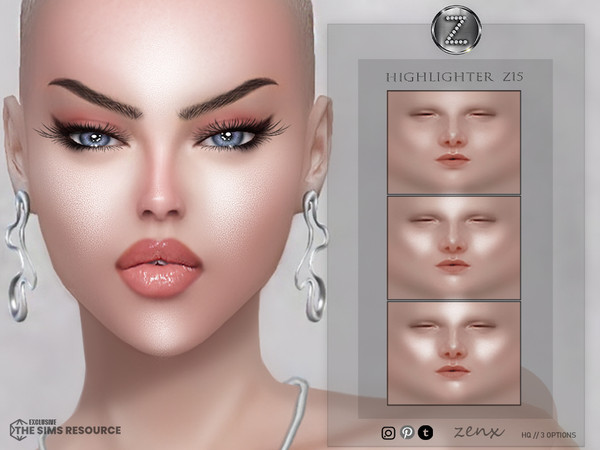 Sims 4 — [ZENX] HIGHLIGHTER Z15 +HQ by ZENX — Base Game