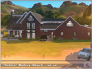 Sims 4 — "Calvin" Modern Ranch (no cc) by facsimile_as — Working ranch with plenty of space for furry friends