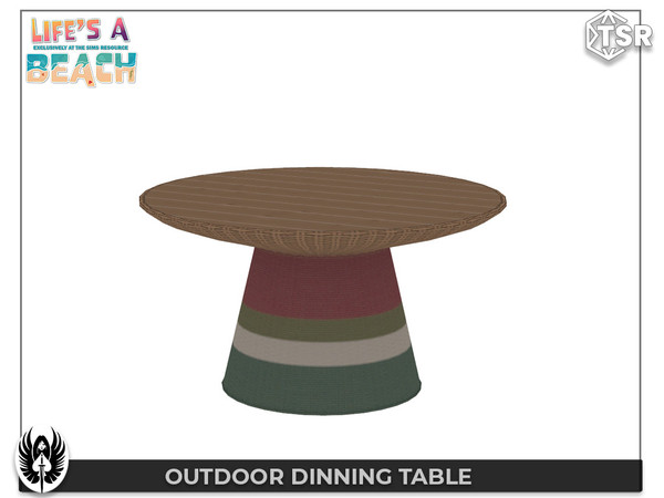 Sims 4 — Nemesis_im - Outdoor Dinning Table by nemesis_im — Designed by Nemesis Outdoor Dinning Set / 2023