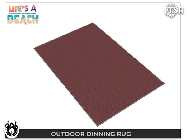 Sims 4 — Nemesis_im - Outdoor Dinning Rug by nemesis_im — Designed by Nemesis Outdoor Dinning Set / 2023