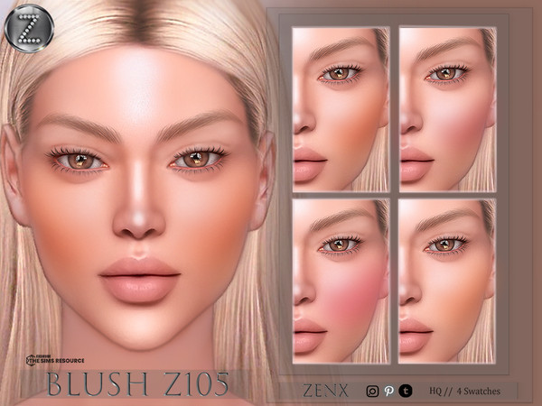 Sims 4 — [ZENX] BLUSH Z105+HQ by ZENX — Base Game