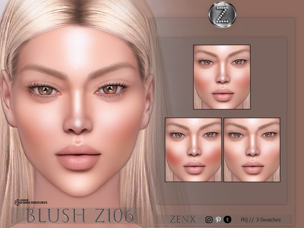 Sims 4 — [ZENX] BLUSH Z106+HQ by ZENX — Base Game