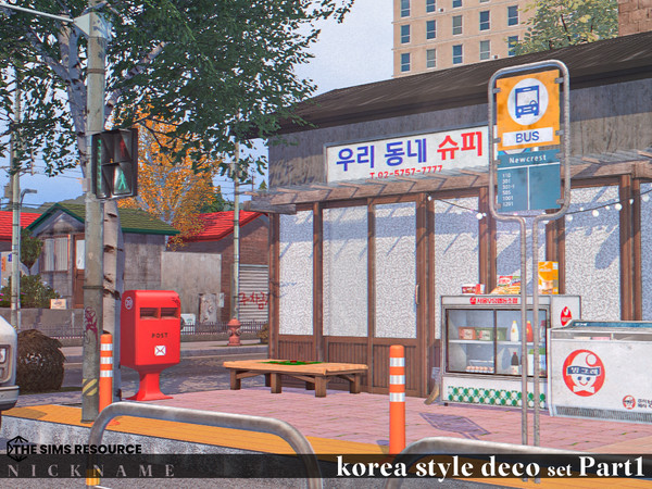 Sims 4 — korea style deco set_Gate 1tile (obj) by NICKNAME_sims4 — korea style deco set Part1 13 package files. korea