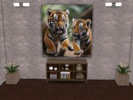 Sims 4 — Tiger Collection (large) by LokiLivewire — A collection of large paintings featuring gorgeous tigers.