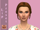Sims 4 — CUCA -  Lip Preset N01 by CutieCappy — I tried to create Angelina Julie's lips but it turned out like this :D Go
