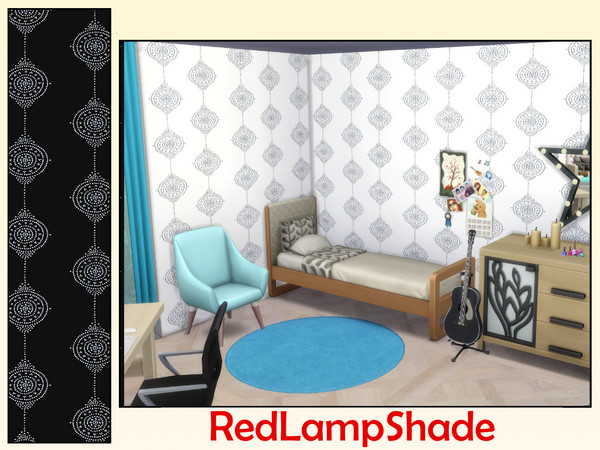 Sims 4 — Medallion Circle by RedLampShade — A circle in a vertical line 6 swatches