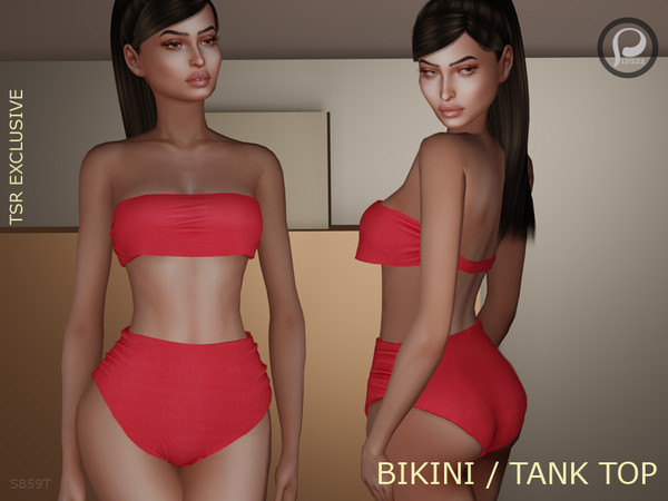 Sims 4 — Bikini tank top [S859T] by pizazz — Sims 4