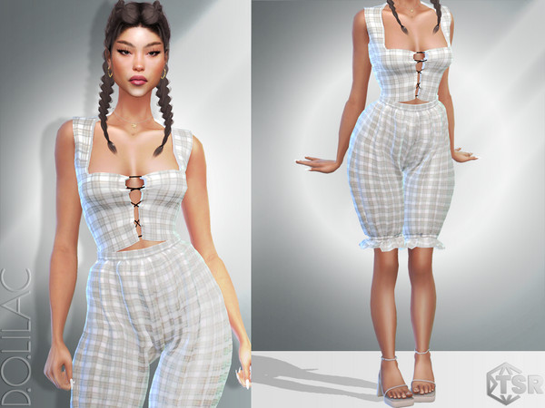 Sims 4 — Cotton Shorts [SET] DO011 by DOLilac — Custom thumbnail