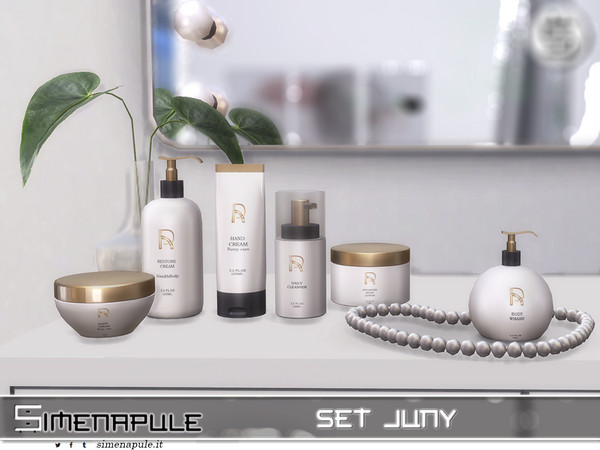 Sims 4 — Set Juny - Skin Care Product 06 by Simenapule — Set Juny is dedicated to personal care and beauty.