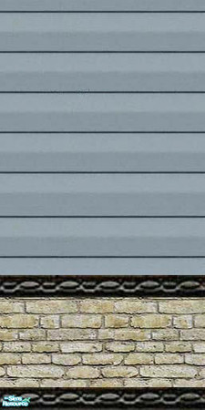 Sims 2 — jgk wedgewood siding w white stone by ljkane — wedgewood vinyl siding with white stone base and edging