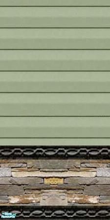 Sims 2 — jgk ivy siding with stone by ljkane — ivy vinyl siding with stone base and edging