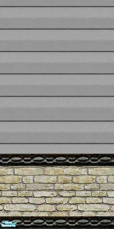 Sims 2 — jgk granit siding with white stone by ljkane — granit vinyl siding with white stone base and edging