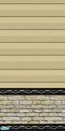 Sims 2 — jgk dune siding with white stone by ljkane — dune vinyl siding with white stone base and edging