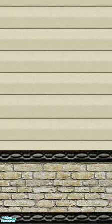 Sims 2 — jgk desert siding with white stone by ljkane — desert vinyl siding with white stone base and edging