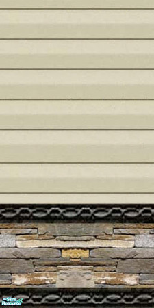 Sims 2 — jgk desert siding with stone base by ljkane — desert vinyl siding with stone base and edging