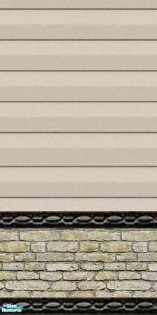 Sims 2 — jgk chiffon siding with white stone by ljkane — chiffon vinyl siding with white stone base and edging