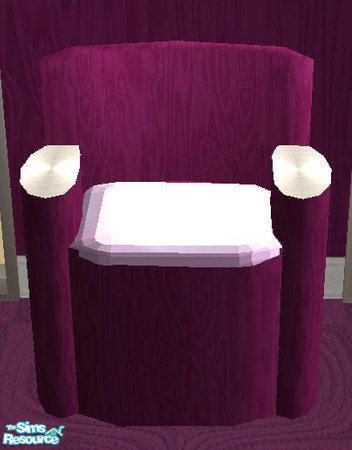 Sims 2 — Talonia Bedroom - Chair Plum by Cloisonne — 
