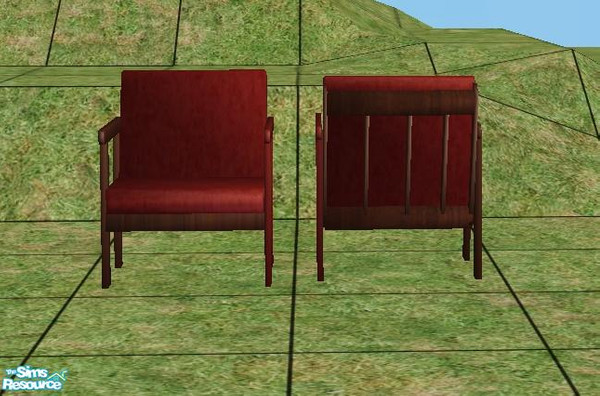 Sims 2 — Futon Chair by Paleoanth — UPDATE! This is an updated Futon chair mesh 360996. Fixed the stretching problem with
