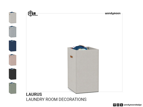 Sims 4 — Laurus Laundry Basket - Decor by wondymoon — All you need for a modern style laundry room decorations!
