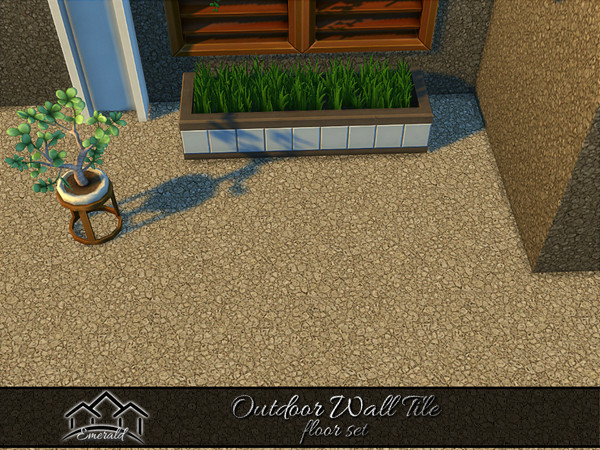 Sims 4 — OutdoorWallTileFloors_4_Emerald.package by Emerald — Create a unique, natural looking, and attractive outdoor
