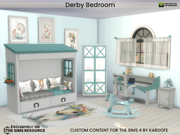 Sims 4 — Derby Rocking Horse by kardofe — Junior bedroom, for the little sims who love horses, with a funny little