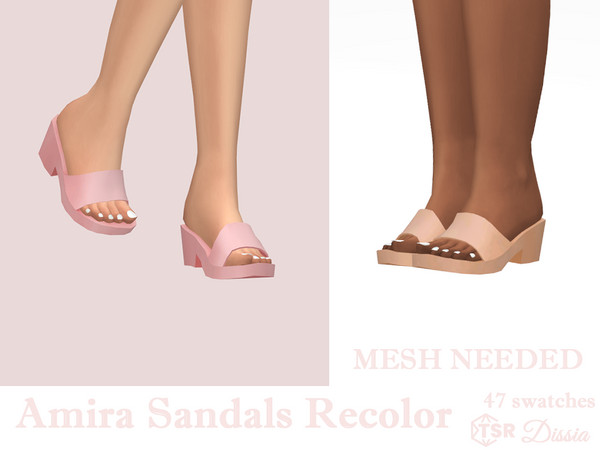Sims 4 — Amira Sandals Recolor - MESH NEEDED by Dissia — More colors of my Amira Sandals