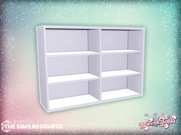 Sims 4 — ArwenK - Pearlwood - 6 Part Shelf by ArwenKaboom — New kitchen set in multiple recolors. With two types of