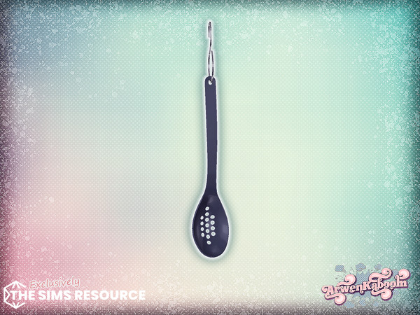 Sims 4 — ArwenK - Pearlwood - Slotted Spoon by ArwenKaboom — New kitchen set in multiple recolors. With two types of